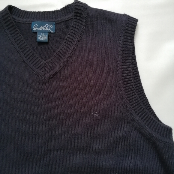 Arnold Palmer Vintage Navy Sweater Vest Small - Picture 2 of 4